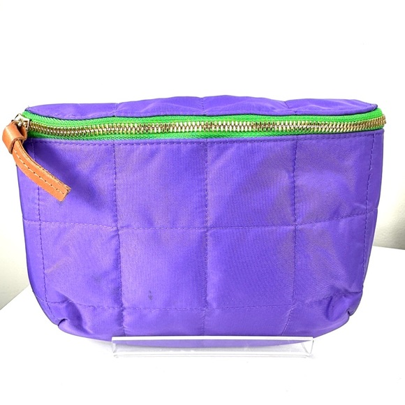 Clare V. Quilted Nylon Belt Bag in Color Iris - Picture 2 of 13